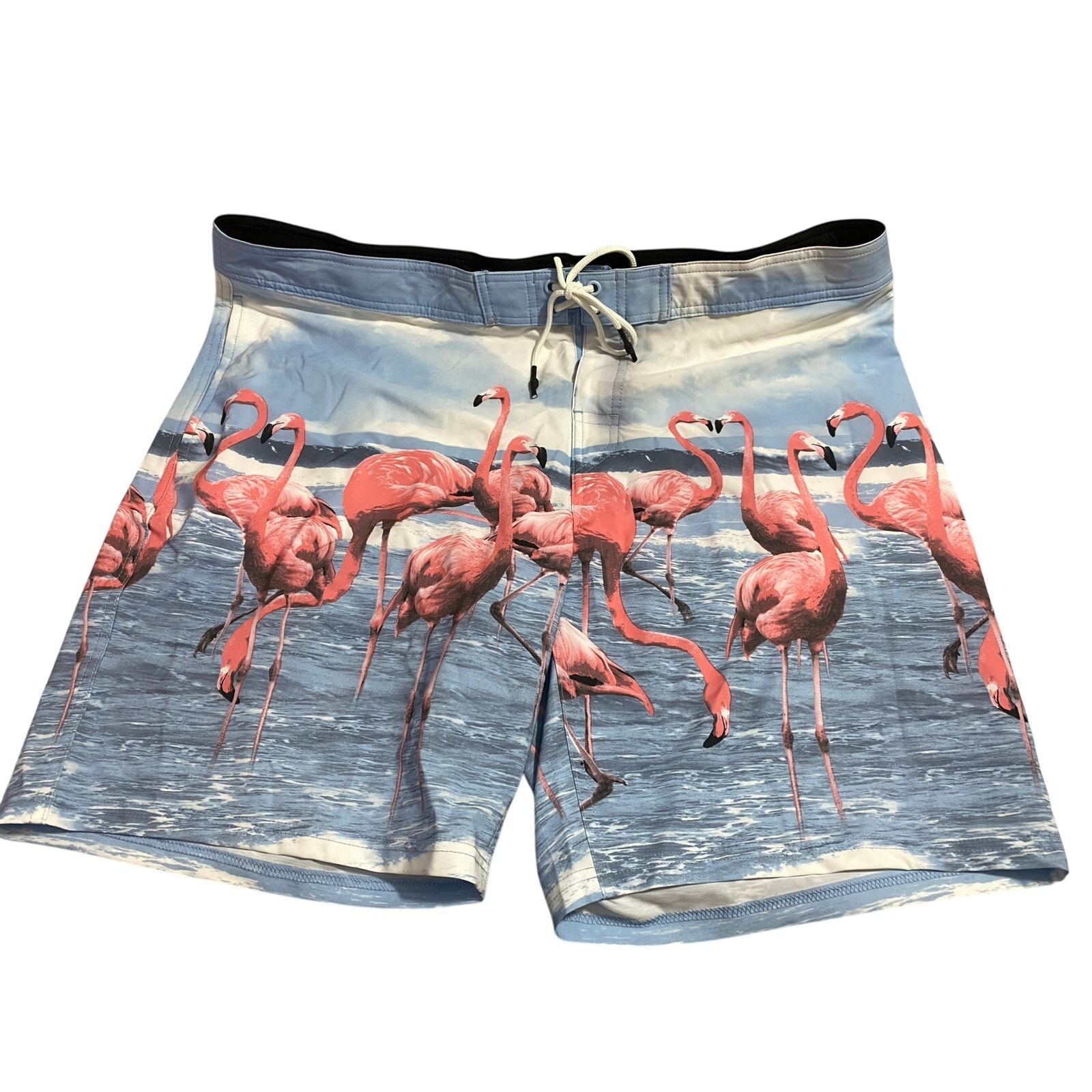 Men's No Boundaries Flamingo Beach Ltwt. Board Shorts 42